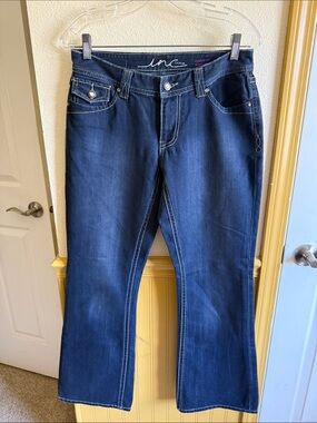 INC International Concepts Navy Bootleg Jeans - Women's sz 6